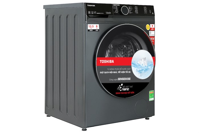 Máy Giặt Sấy Toshiba Inverter Giặt 12.5 Kg - Sấy 8 Kg TWD-BM135GF4V(MG)